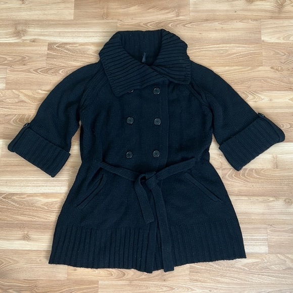 Naf Naf Black Wool Cardigan - Picture 2 of 16